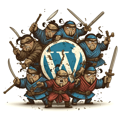 ninja-protecting-wordpress WordPress Protection using backups and security software
