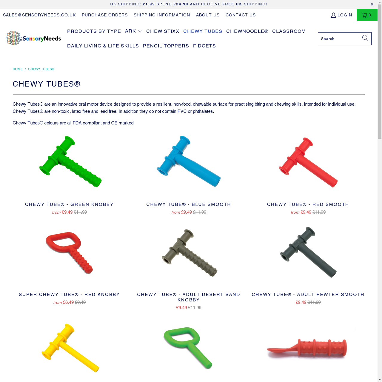 Chewy Tubes® - Sensory Needs Ltd Chewy Tubes® - Sensory Needs Ltd