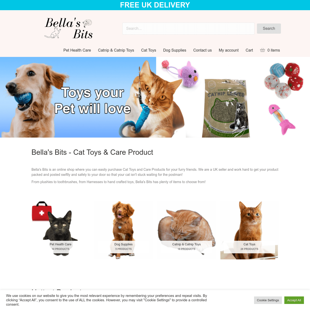 Bellas Bits – Cat Toys & Care Products