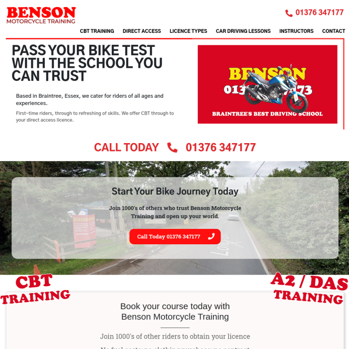 bensonmotorcycletraining.co.uk